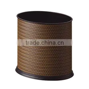 Faux Leather Trash Can thumbnail-2