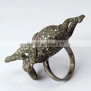 Celebarte Love !! Octopus Design Ruby & Diamond 925 Sterling Silver Ring, Gemstone Jewelry, Handmade Jewelry thumbnail-4
