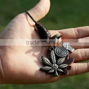2015 Hot Sale Fashion Punk Men Boys Genuine Leather Keychains Promotional Gift thumbnail-2