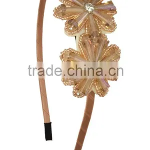 Beaded Double Flowers Hairband/Heanband thumbnail-4