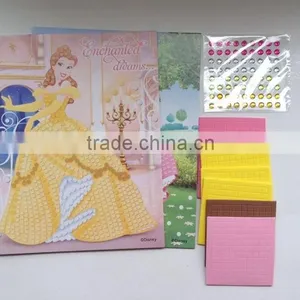 Sticky Mosaic by Numbers Kids Toy .Holiday Decoration & Gift.sticky Mosaics,Fairies Mosaic.kids DIY Craft Kit- thumbnail-1