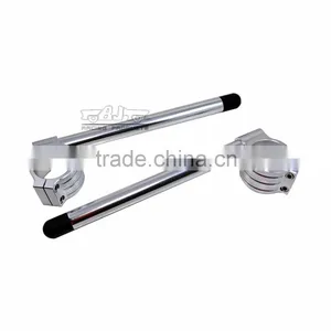 BJ-COHB-043 CNC Billet Aluminium 43mm Motorcycle Clip On Handlebar For Suzuki GSXR750/1100 thumbnail-3