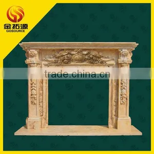 Hot Sell Travertine Stone Fireplace Mantels thumbnail-1