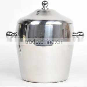 Apple Shape Stainless Steel Ice Bucket thumbnail-5