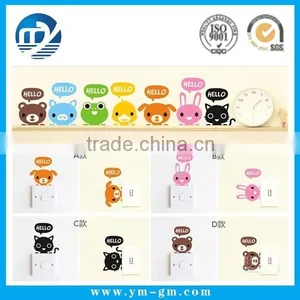 Cute Cartoon Animal Switch Sticker Appliance Wall Sticker thumbnail-1