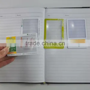 3x Name Card Pvc Magnifier Glass Bookmark With Pocket thumbnail-1