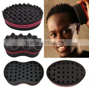 Lot of 4 Pcs Barber Hair Brush Sponge for Dreads Afro Locs Twist Curls Coil thumbnail-1