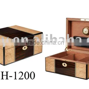 Luxury Wooden Cigar Box and Cigar Humidor thumbnail-1