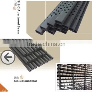 High Quality Sisic Apertured Beam,SiSic Round Bar,SiSic Square Bar for Kiln thumbnail-1