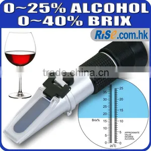 Grape 0-25% VOL 0-40% Alcohol Wine Brix Refractometer thumbnail-1