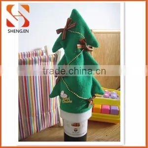 New Design Christmas Tree Wine Bottle Cover, Wine Bottle Bag thumbnail-1