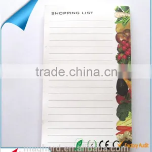 China Manufacturer Custom Tear-odd Shopping List With Rubber Magnet as Fridge Magnet thumbnail-1