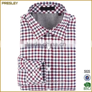 Wholesale Fashion Long Sleeve Designer Check Plaid Button Down Shirts for Men thumbnail-6