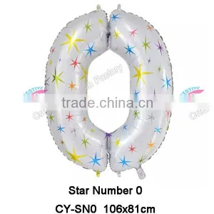 New Design 40Inch Star Number Balloon Helium Foil Balloon thumbnail-1