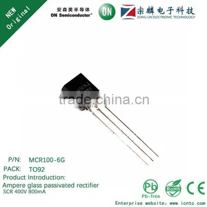 Genuine Original MCR100-6G TO92 Ampere Glass Passivated Rectifier 800mA 400V thumbnail-1