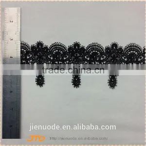 New Products on China Embroidered Fancy Embroidery Lace Trim For Garment thumbnail-1
