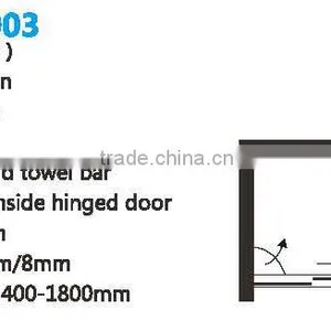 Sliding Shower Screen With Shelves(KD6003) thumbnail-2