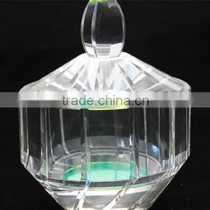 Exquisite Crystal Glass Bowls With Nice Lids thumbnail-1