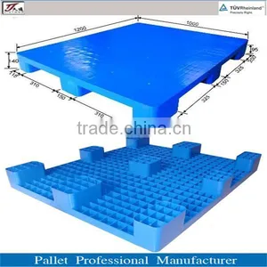 Single Side Export Plastic Flat Pallet With Nine Round Feet thumbnail-1