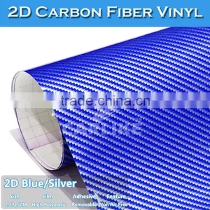1.27x50M Colorful Car Design 2D Carbon Fiber Vinyl Sticker thumbnail-5