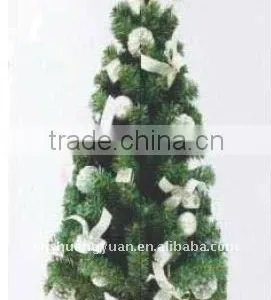 Christmas Decoration Tree With White Flowers thumbnail-1