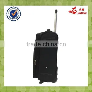 2015 EVA Fabric Material Black Most Popular Built-in 2 Wheels Luggage thumbnail-5