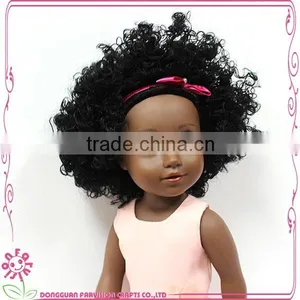 Top Sale 18 Inch Black Baby Doll With Afro Hair thumbnail-5
