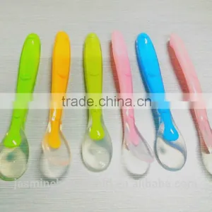 High Quality BPA Free Durable& Flexible Silicone Baby Feeding Spoon thumbnail-1