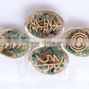 Wholesale Green Jade Orgone Oval Usai Reiki Set : Orgonite Manufacture India thumbnail-1