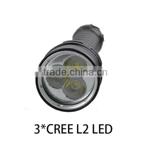 Rechargeable Magnetic Waterproof IP68 Powerful XML-L2 Scuba Torch Led Diving Underwater 100m Flashlight Military Quality Quality Choice thumbnail-3