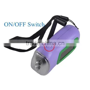 Plastic Body Emergency Usage LED Dynamo Torch Flashlight thumbnail-4