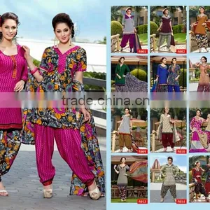EXCLUSIVELY SYNTHENTIC PATIYALA SALWAR thumbnail-1