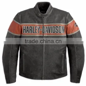 Men's Victory Lane Black Leather Jacket thumbnail-1