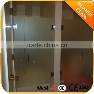 Chrome Hardware Frameless Shower Door 3/8" Clear Glass thumbnail-1