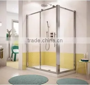Bath Aluminum Frame Tempered Glass Shower Rooms thumbnail-1
