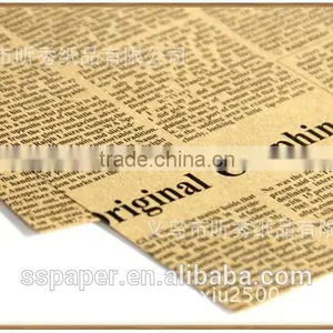 52X75cm Bestselling Wholesale Vintage Black Newspaper Paper Black Kraft Paper Quality Choice thumbnail-4
