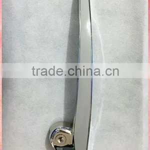BS16 Refrigerator Plastic Plating Door Handle With Lock thumbnail-2