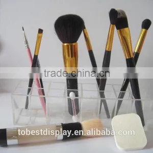 Wholesale Custom Clear 16 Compartment Acrylic Brush Holder/acrylic Makeup Brush Holder/acrylic Cosmetic Organizer thumbnail-1