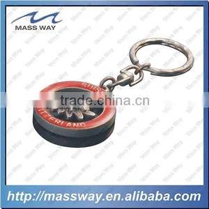 Souvenir Fashion 3D Flower Shape Custom Metal Keychain thumbnail-1