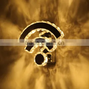 Wifi Design 220V LED Wall Lights K9 Crystal Decorative Wall Lamp thumbnail-1
