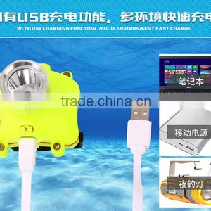 High Quality Usb Charging Built-in Battery Diving Head Lamp thumbnail-4