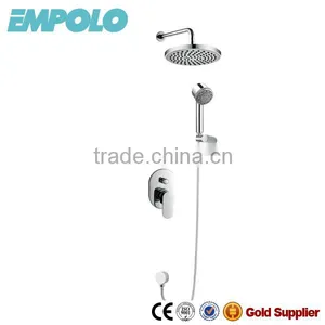 Polished Surface Brass Hidden Rain Shower Set With Hand Shower 11 4701 thumbnail-1