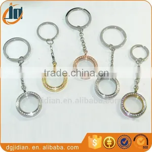 New Fashion Elegant Stainless Steel Floating Locket Key Chain Luxury thumbnail-1