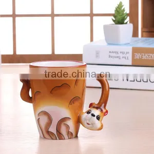 Excellent Design Squirrel Shaped Ceramic Animal Mugs for Custom Supplier's Choice thumbnail-1