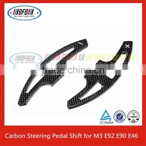 Carbon Fiber Steering Pedal Shift for BMW M3 E90 E92 E46 Steering Paddle Shifters thumbnail-1