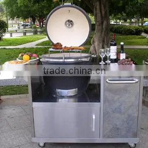 Hotsale Ceramic Kamado Barbecue Table Grill thumbnail-1