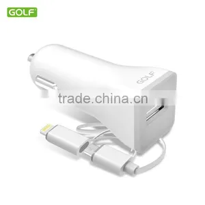 GOLF Cable Car Charger With Smart Phone 2 in 1 Cable for Mobile Cheap Price thumbnail-4