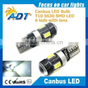 Hot Sale T10 194 168 W5W 5630 LED 6 SMD White No Error Led Lamp thumbnail-1