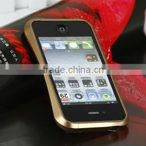 High Quality Novelty Durable Aluminium Metal Bumper Cover Case for Iphone 4 4S thumbnail-1