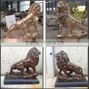 The Bronze Lion Animal Sculpture Wrought Brass Outdoor Urban Landscape Sculpture thumbnail-1